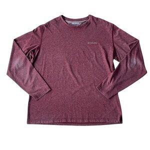 COLUMBIA MENS MAUVE LONG SLEEVE OMNI-WICK SHIRT SIZE XL
